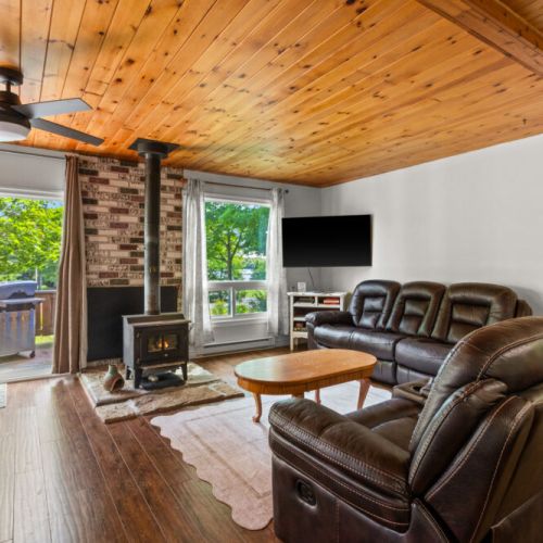 Enjoy comfortable seating and warm cottage charm year-round.