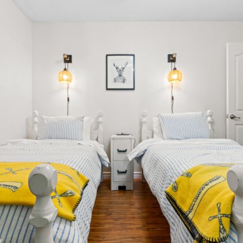 Two double beds make this room ideal for families or friends.