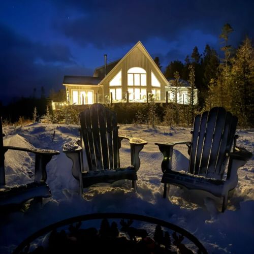 Beautiful winter evening at Driftwood.