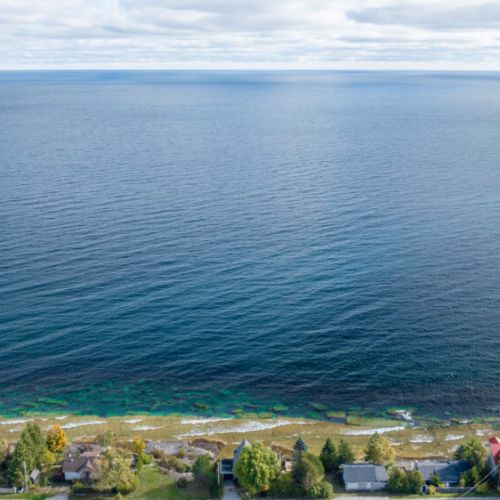 A bird's eye view of Georgian Bay and it's surroundings