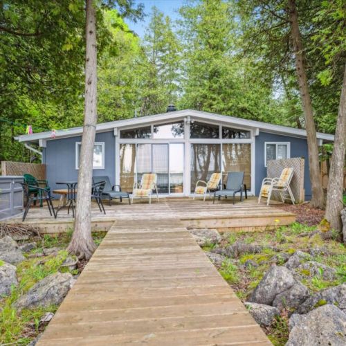Your lakeside boardwalk leads straight to the heart of the cottage—just bring the marshmallows and make yourself at home.
