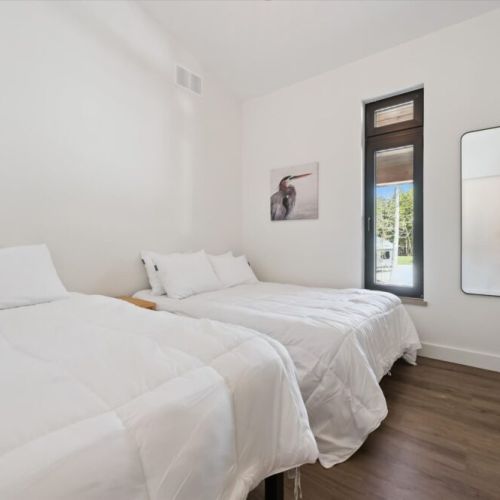 Comfortable double bedroom perfect for kids, friends, or extra guests.
