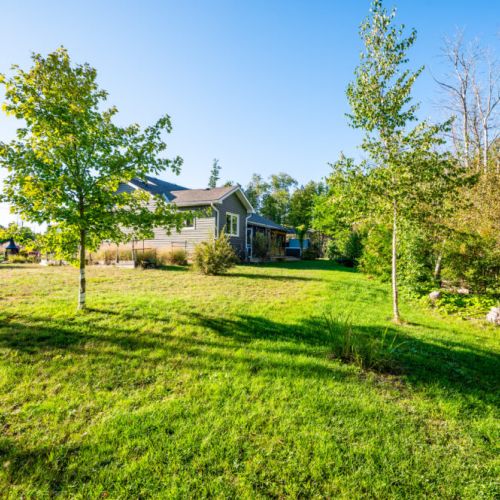 The lot is beautiful and private.