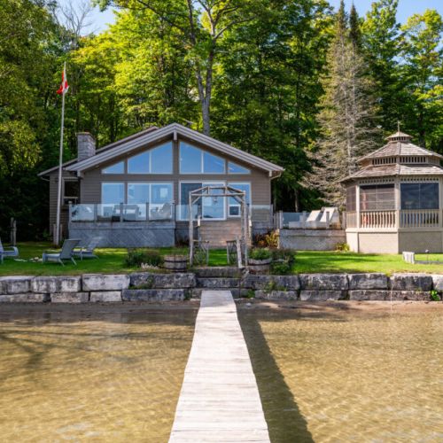 Shallow and sandy, the perfect place to dock your kayak or small watercraft.