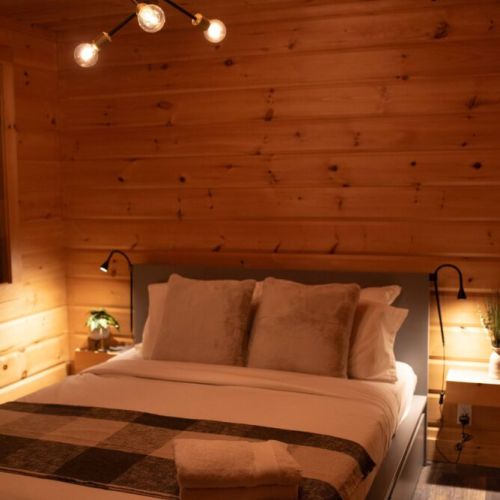 Curl up in comfort—the glow of warm lighting makes evenings extra relaxing.
