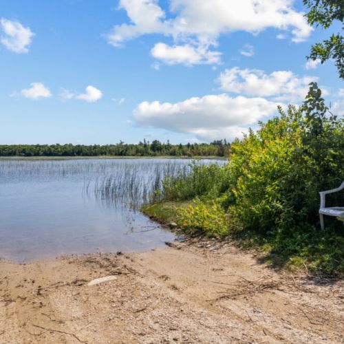 Public Miller Lake access is just a short walk across the road.
