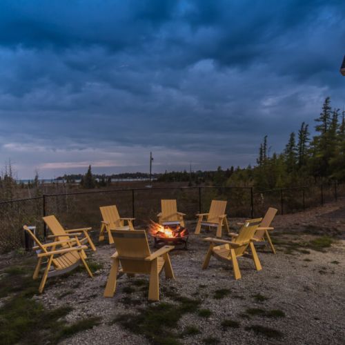 An evening by the fire, perfect for creating unforgettable memories.