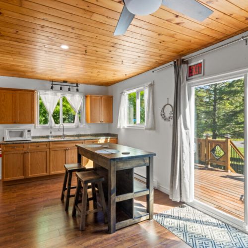 The bright, open kitchen makes cooking and gathering effortless.