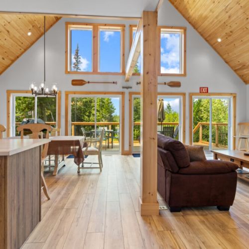 The open-concept layout offers bright, welcoming spaces for everyone to enjoy together.