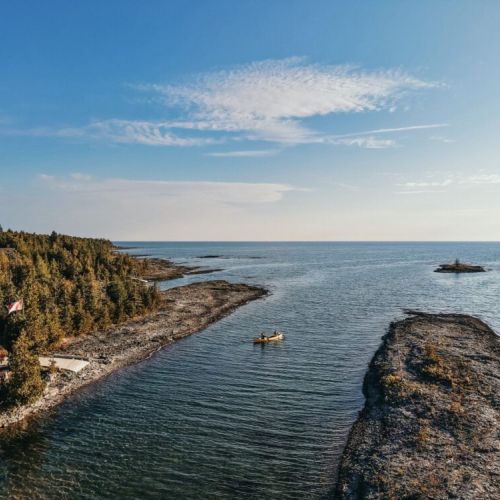 Explore the rugged beauty of Lake Huron — swim, paddle, or simply take in the expansive open-water views.