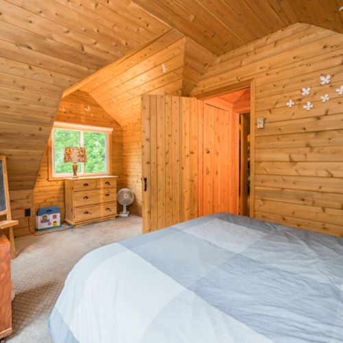Enjoy the view outside or a movie on the TV,  with the cozy hanging lights to illuminate you.
