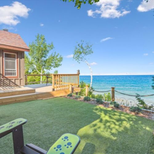 Relax on the lawn with Muskoka chairs facing the bay. A picture-perfect spot to sip your morning coffee or enjoy the sunset.