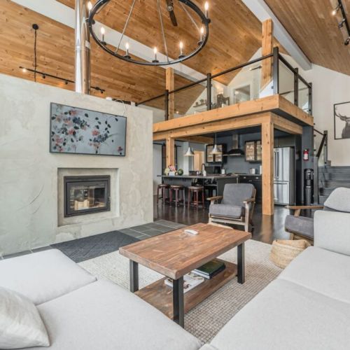 A view of the upper lounge loft where you can curl up with a book, play a game or discuss the latest episode of the Kardashians.