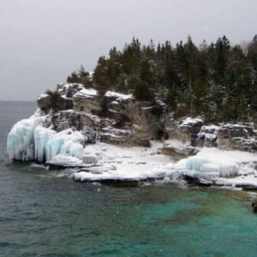 Grotto in the winter