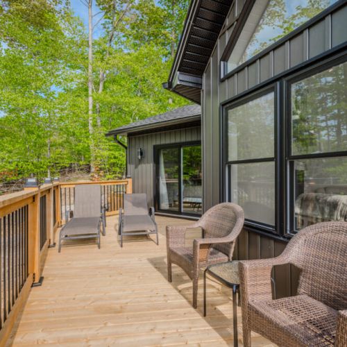 Enjoy the outdoors while taking in the natural surroundings on one of the many relaxing pieces of patio furniture.
