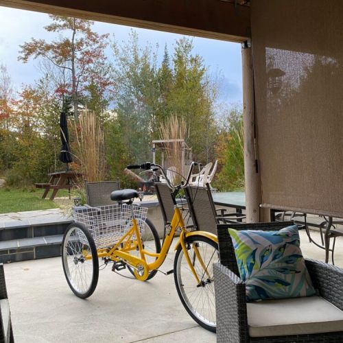 Bring your own bikes  and cycle around the neighbourhood! Lots of beautiful paths to the local beach down the street.  I’ll leave this one for you to ride!