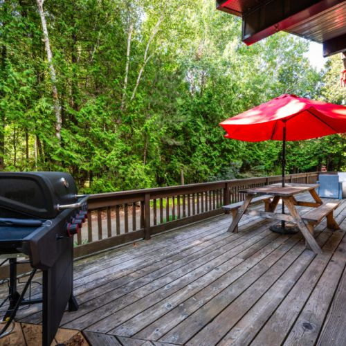 Enjoy a BBQ with friends or family on the large deck.