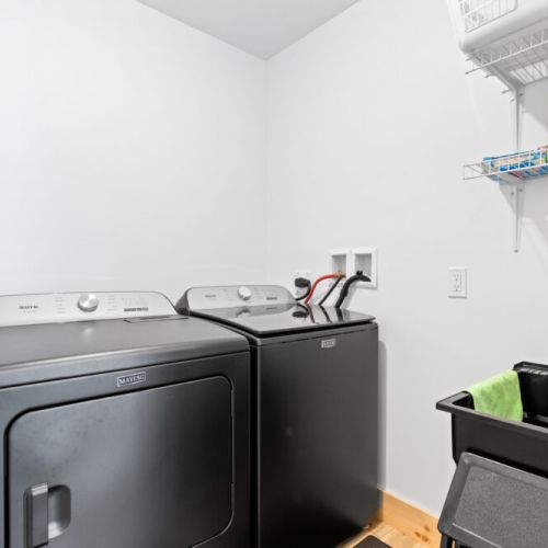 A full-size washer and dryer are available for your convenience during your stay.