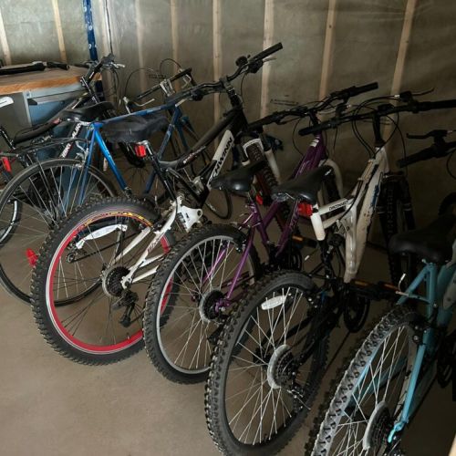 Explore the beautiful surroundings with the variety of 6 bicycles available for guests. Stored in the basement, they are perfect for an adventure-filled day during your stay.
