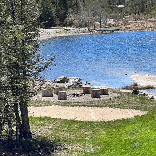 The stunning waterfront and bonfire lounge offer an amazing place to rest and relax.