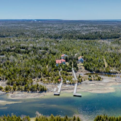 Escape to nature with this hidden lakeside gem! Surrounded by forest and steps from the water, this vacation rental offers total seclusion, private docks, and breathtaking views.
