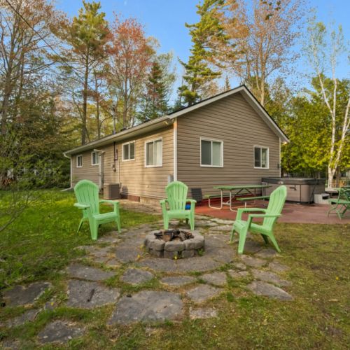Gather around the fire pit in the evening for stories, stargazing, and memorable cottage nights.
