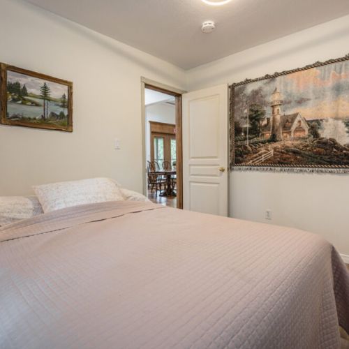 Comfy, cozy bedrooms.