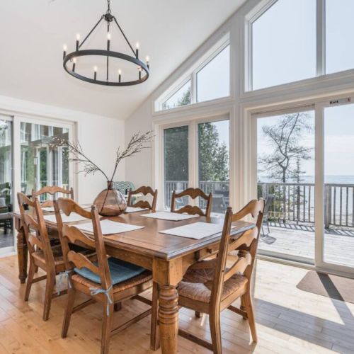 Enjoy the view while you dine in the dining area.