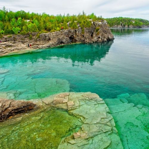 The gorgeous waters of the grotto!