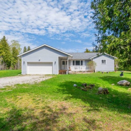 The property is situated on over 2 acres of gorgeous North Bruce land, with plenty of space for parking, and easy access to the water and extensive trail systems nearby.