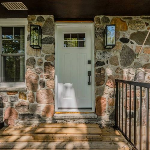 Welcome to Cardinal Hill. The front deck is accessible through the front door and the side door off the Peninsula Room.