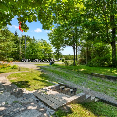 Easy access to public Miller Lake is just across the road.