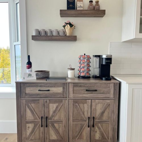 Fuel your adventures from our cozy coffee bar stocked with essentials—ideal for relaxed mornings in your vacation home.