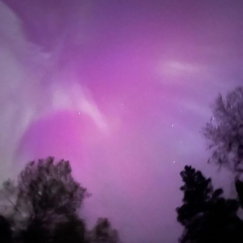 From time to time, we see the beautiful Aurora Borealis.