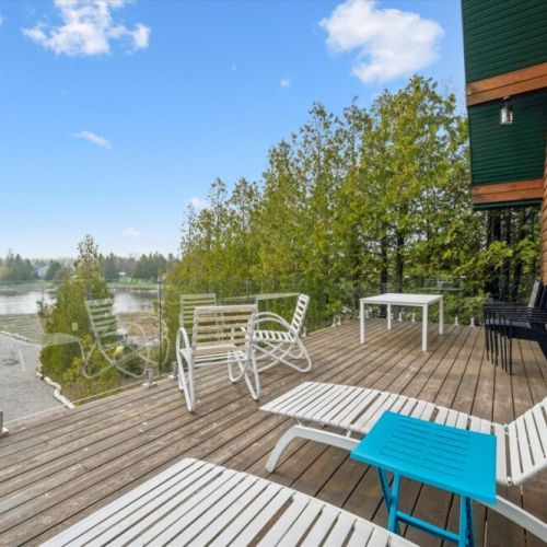 Enjoy stunning waterfront views right from the deck, overlooking the calm protected harbour.