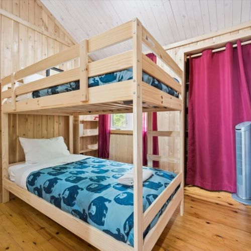 Bedroom 3: Fun and functional bunk room—perfect for families or groups.