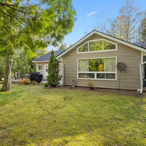 Tucked away on a private, tree-lined lot, Whitecaps Cottage offers a peaceful setting for your Lake Huron getaway.
