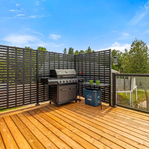 Fire up the BBQ and enjoy outdoor meals on the private upper deck.