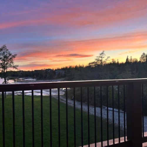 Stunning view of Lake Huron from the upper patio/deck.
