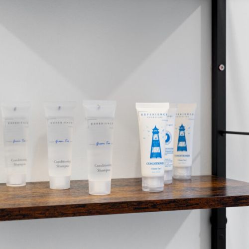 Complimentary toiletries are provided to help you settle in comfortably.