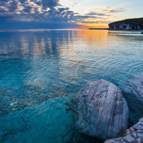 A gorgeous Huron sunset at DeLana.