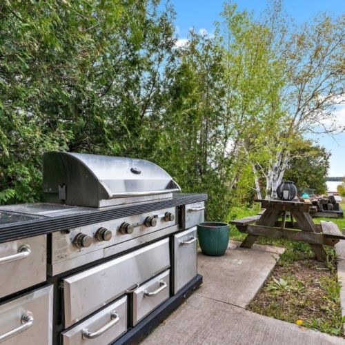 A massive gourmet BBQ awaits for you to fully enjoy.