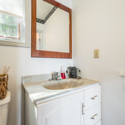 Main floor half-bathroom.