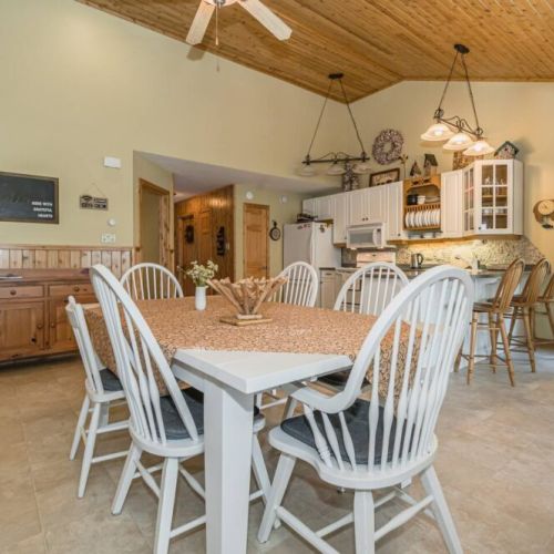 The kitchen and island area are outstanding and provide ample seating for the entire family.