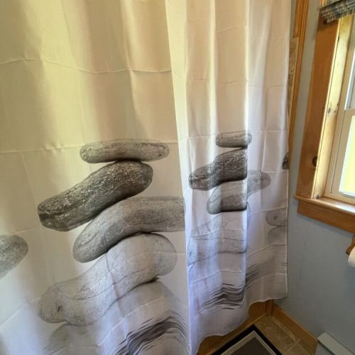 Thoughtfully stocked bathroom for a comfortable stay