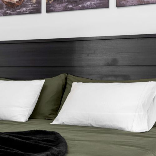 Sink into a comfortable king bed after a day of exploring the Bruce Peninsula.