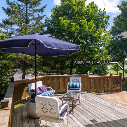 Public Miller Lake access is conveniently located just across the road.