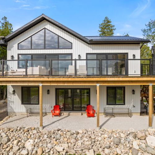 The spacious two-level deck offers the perfect place to relax and take in the views.