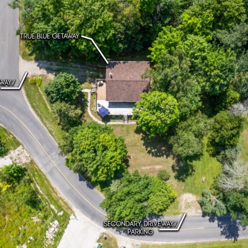 Convenient parking and easy access make arriving at True Blue Getaway a breeze.