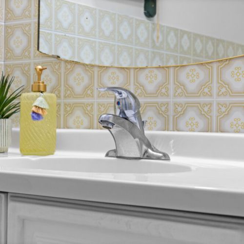 Clean, modern bathroom with everything you need during your stay.